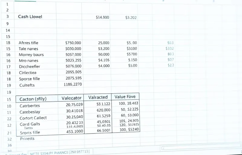 DCF financial model in Excel