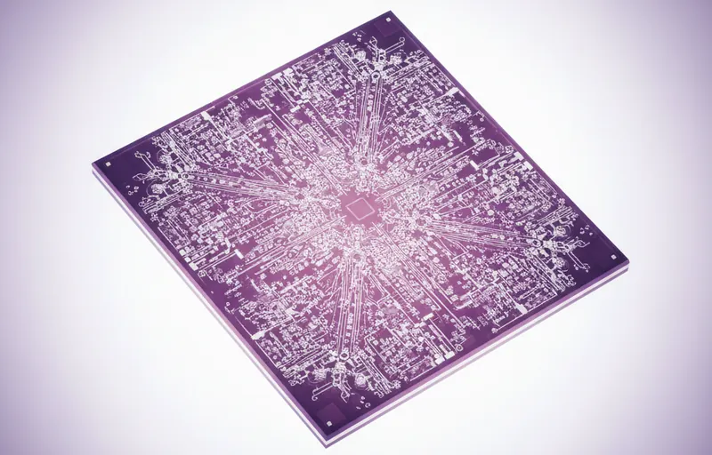Processor chip on PCB