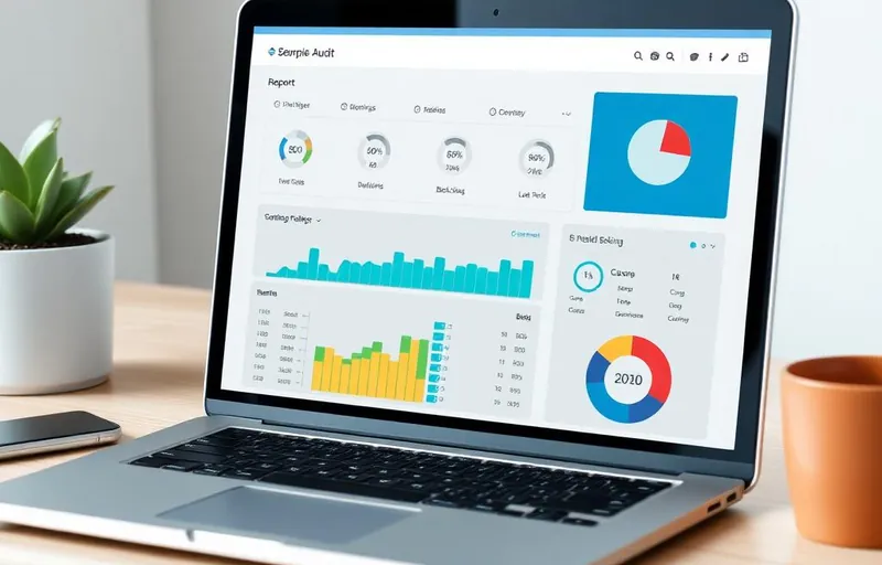SEO audit dashboard